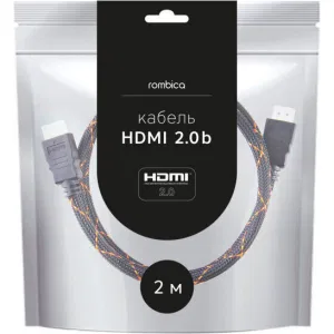 Кабель Rombica ZX20B Cable HDMI 2м (CB-ZX20B) Кабель Rombica ZX20B Cable HDMI 2м (CB-ZX20B)