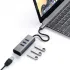 Адаптер Satechi Type-C 2-in-1 USB 3.0 Aluminum 3 Port Hub and Ethernet Port Grey (ST-TC2N1USB31AM) Адаптер Satechi Type-C 2-in-1 USB 3.0 Aluminum 3 Port Hub and Ethernet Port Grey (ST-TC2N1USB31AM)