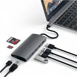 Док-станция Satechi Type-C Multi-Port Adapter 4K with Ethernet V2 Grey (ST-TCMA2M) Док-станция Satechi Type-C Multi-Port Adapter 4K with Ethernet V2 Grey (ST-TCMA2M)