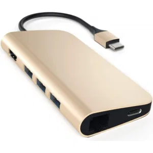 Док-станция Satechi Type-C Multi-Port Adapter 4K with Ethernet Gold (ST-TCMAG) Док-станция Satechi Type-C Multi-Port Adapter 4K with Ethernet Gold (ST-TCMAG)