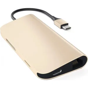 Док-станция Satechi Type-C Multi-Port Adapter 4K with Ethernet Gold (ST-TCMAG) Док-станция Satechi Type-C Multi-Port Adapter 4K with Ethernet Gold (ST-TCMAG)