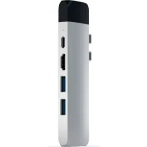 Док-станция Satechi Aluminum Type-C Pro Hub Adapter with Ethernet & 4K HDMI Silver (ST-TCPHES) Док-станция Satechi Aluminum Type-C Pro Hub Adapter with Ethernet & 4K HDMI Silver (ST-TCPHES)
