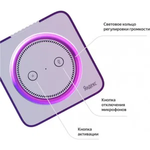 Умная колонка Яндекс Станция черная (YNDX-0001B) Умная колонка Яндекс Станция черная (YNDX-0001B)
